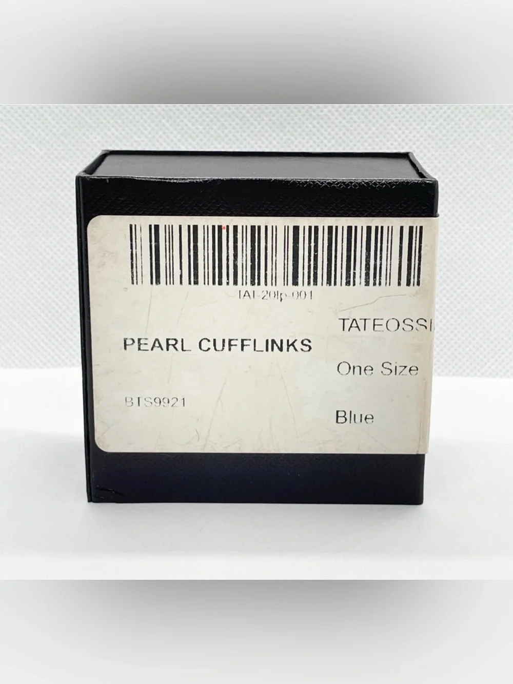 Tateossian Pearl Ball Cufflinks Silver Tone Gray Boxed Designer Luxury Modern